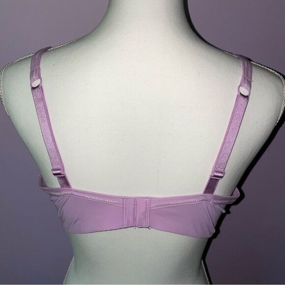 Victoria's Secret Size 38DD T Shirt Bra Lightly Lined Wireless Purple - Picture 3 of 6